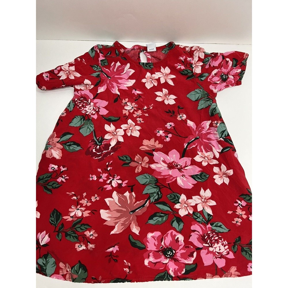 Old Navy Toddler Girls Tropical Floral  Short Sleeve Dress 4T